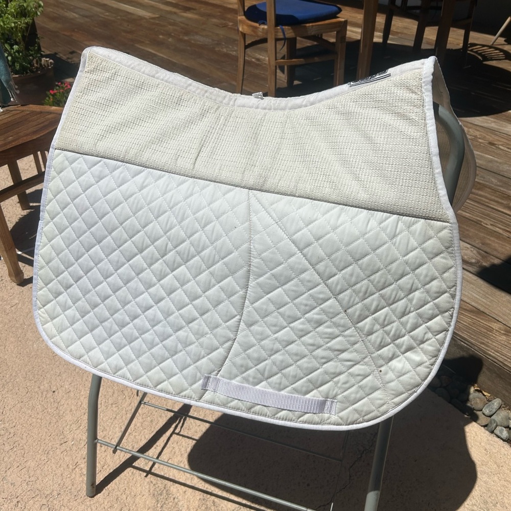 Roma All Purpose White Saddle Pad